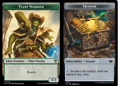 Plant Warrior (0020) // Treasure (0018) Double-sided Token