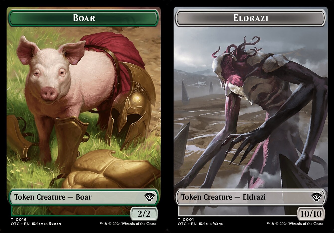 Boar (0016) // Eldrazi (0001) Double-sided Token - Foil