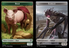 [DEPRECATED] (Duplicate) Boar (0016) // Eldrazi (0001) Double-sided Token - Foil