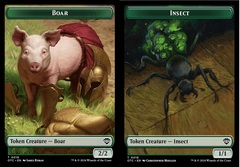 [DEPRECATED] (Duplicate) Boar (0016) // Insect (0018) Double-sided Token - Foil