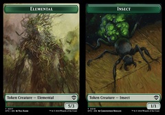 [DEPRECATED] (Duplicate) Elemental (0017) // Insect (0018) Double-sided Token - Foil
