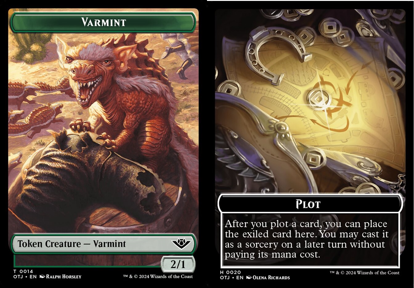 Varmint (0014) // Plot (0020) Double-Sided Token