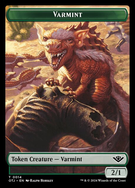 Varmint Token (0014) - Foil