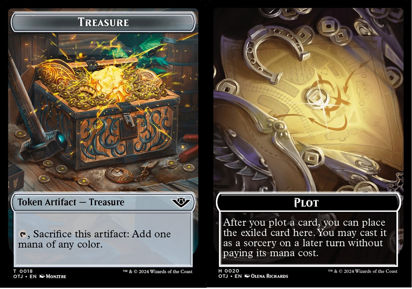 Treasure (0018) // Plot (0020) Double-Sided Token - Foil