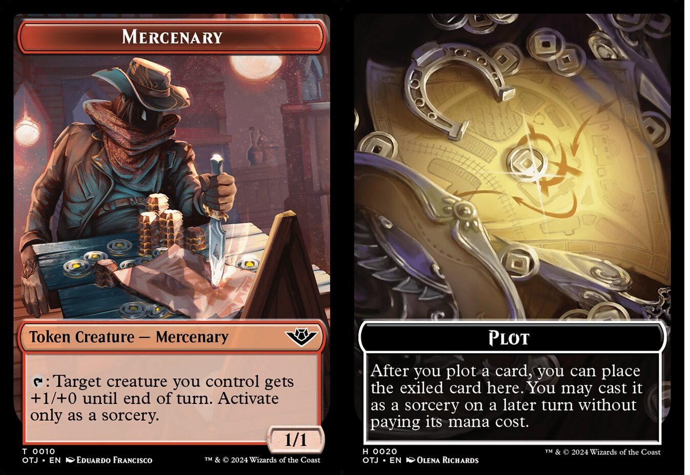 Mercenary Token // Plot Token - Foil