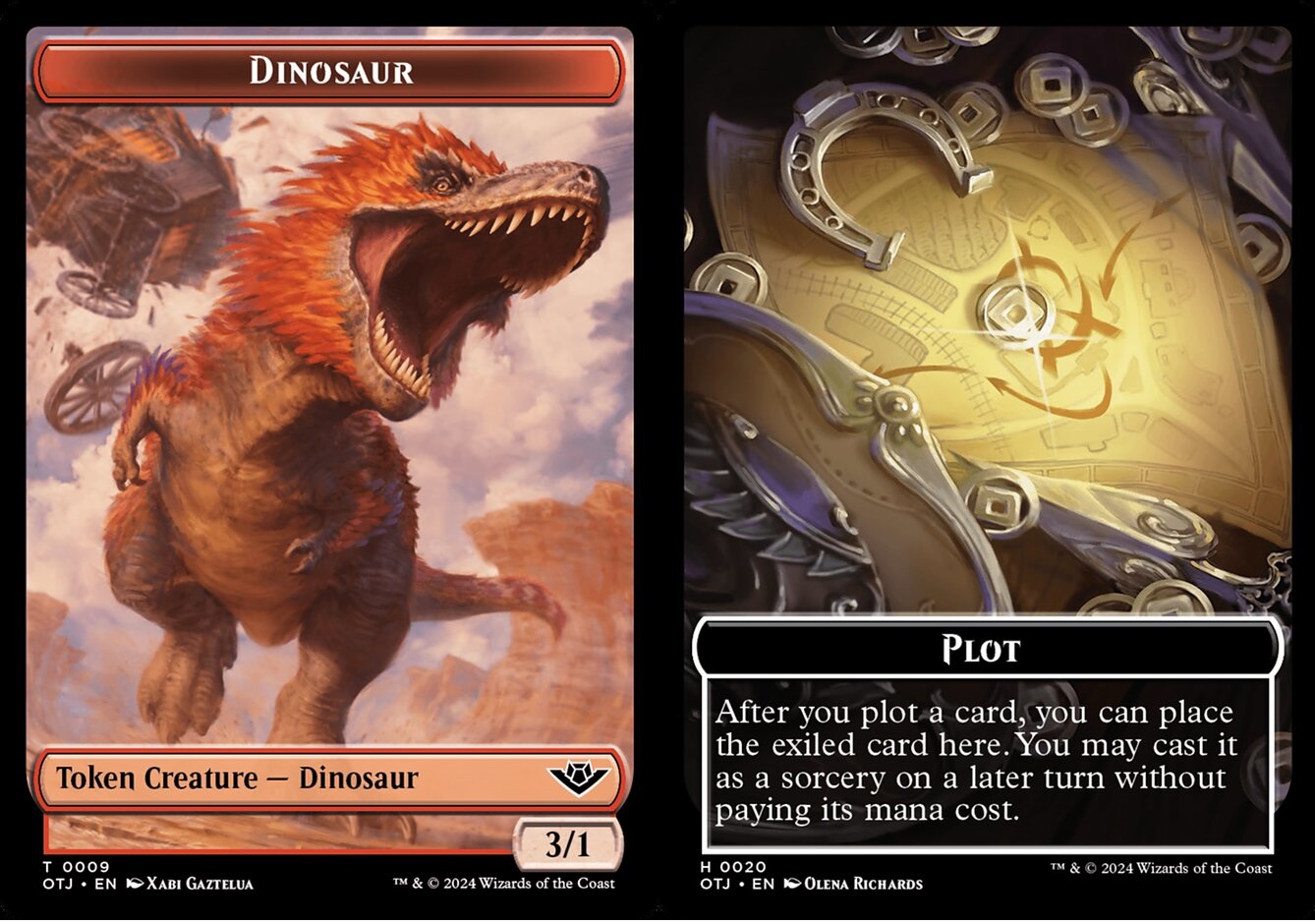 Dinosaur Token // Plot Token - Foil