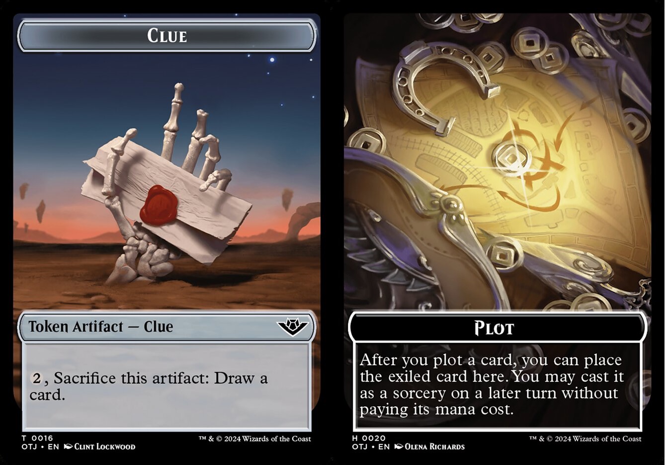 Clue Token // Plot Token - Foil