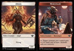 Angel (0002) // Mercenary (0010) Double-Sided Token - Foil