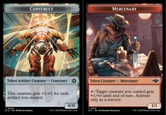 Construct (0003) // Mercenary (0010) Double-Sided Token - Foil