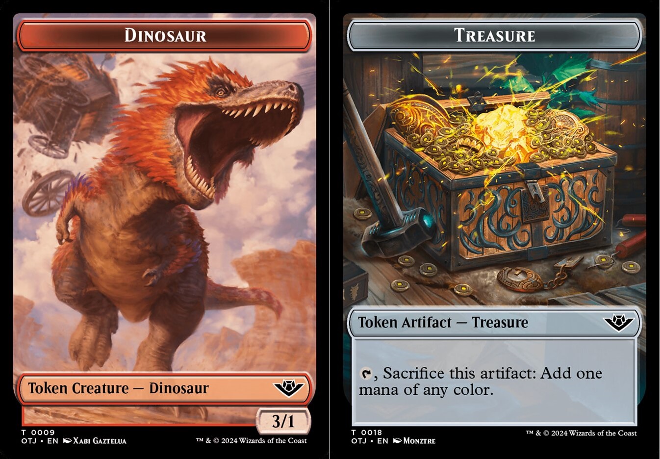 Dinosaur Token // Treasure Token - Foil