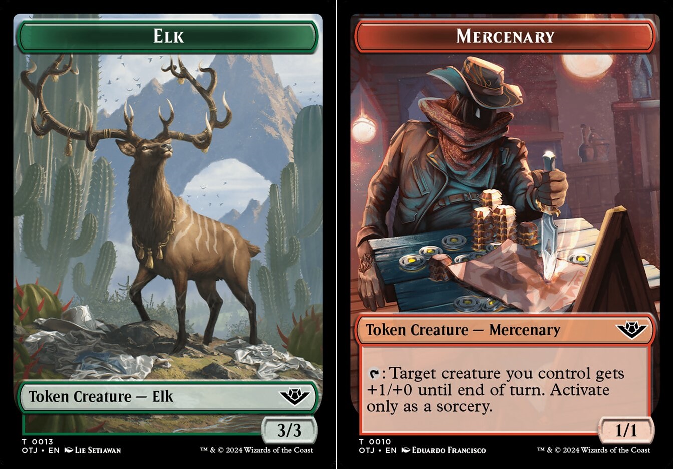 Elk Token // Mercenary Token - Foil