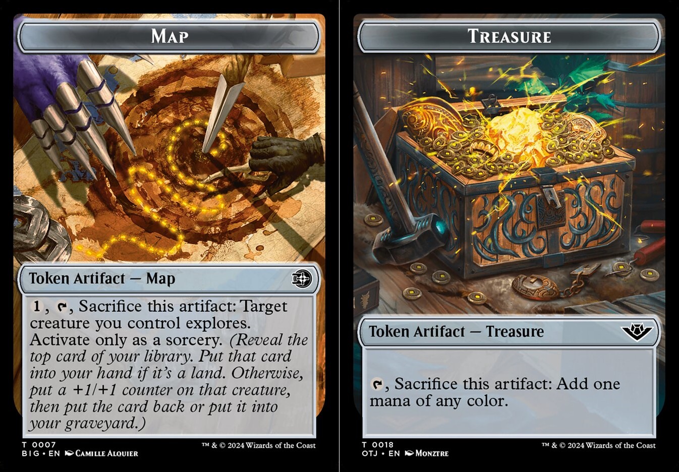Map Token // Treasure Token - Foil