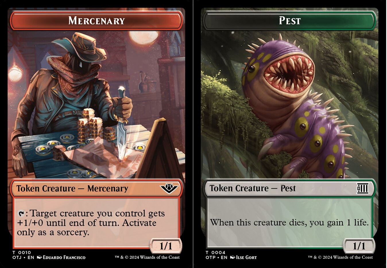 Mercenary Token // Pest Token - Foil