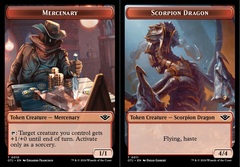 Mercenary (0010) // Scorpion Dragon (0011) Double-Sided Token - Foil