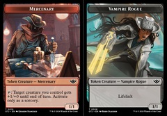 Mercenary (0010) // Vampire Rogue (0008) Double-Sided Token - Foil