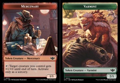 Mercenary (0010) // Varmint (0014) Double-Sided Token - Foil