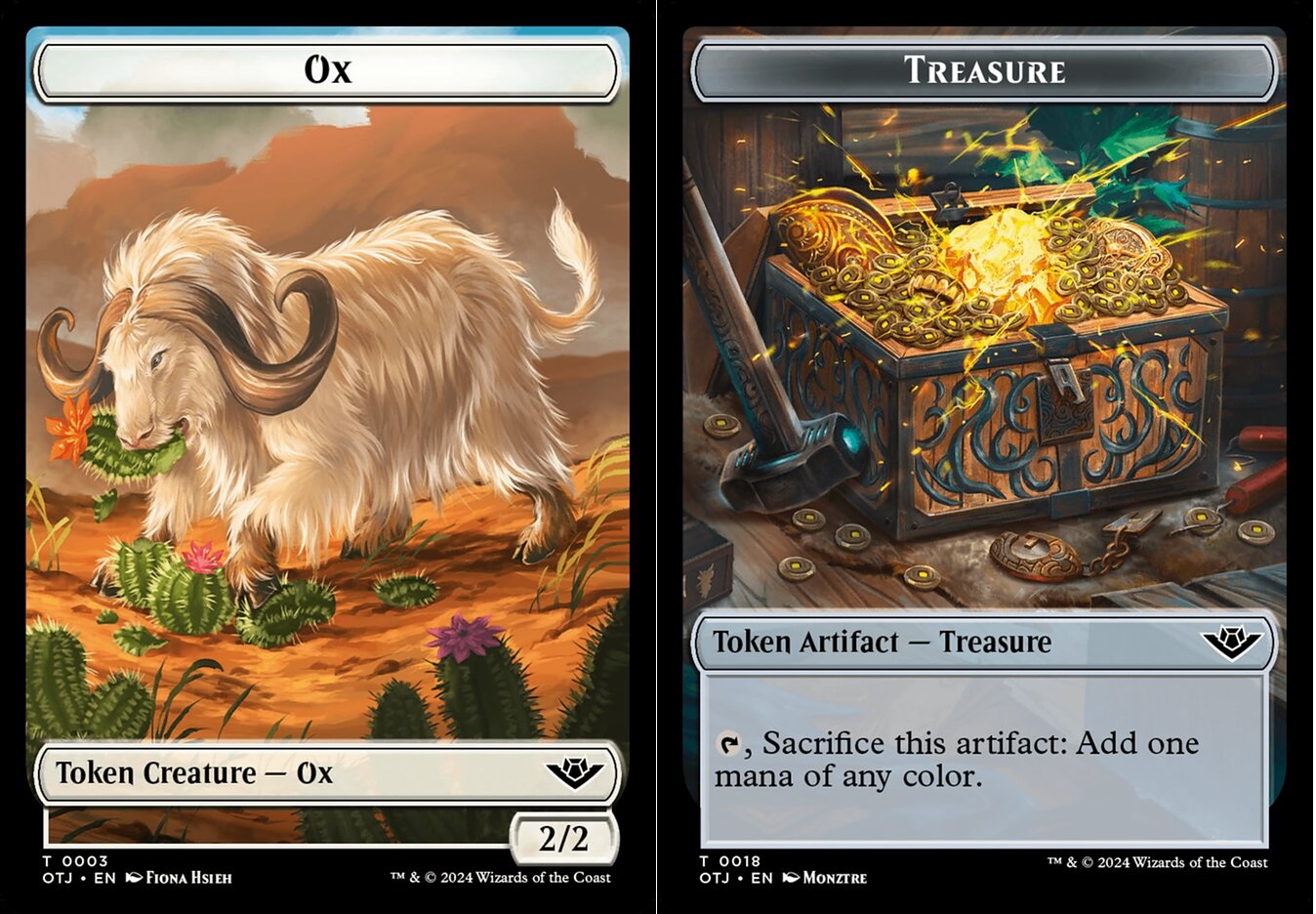 Ox Token // Treasure Token - Foil