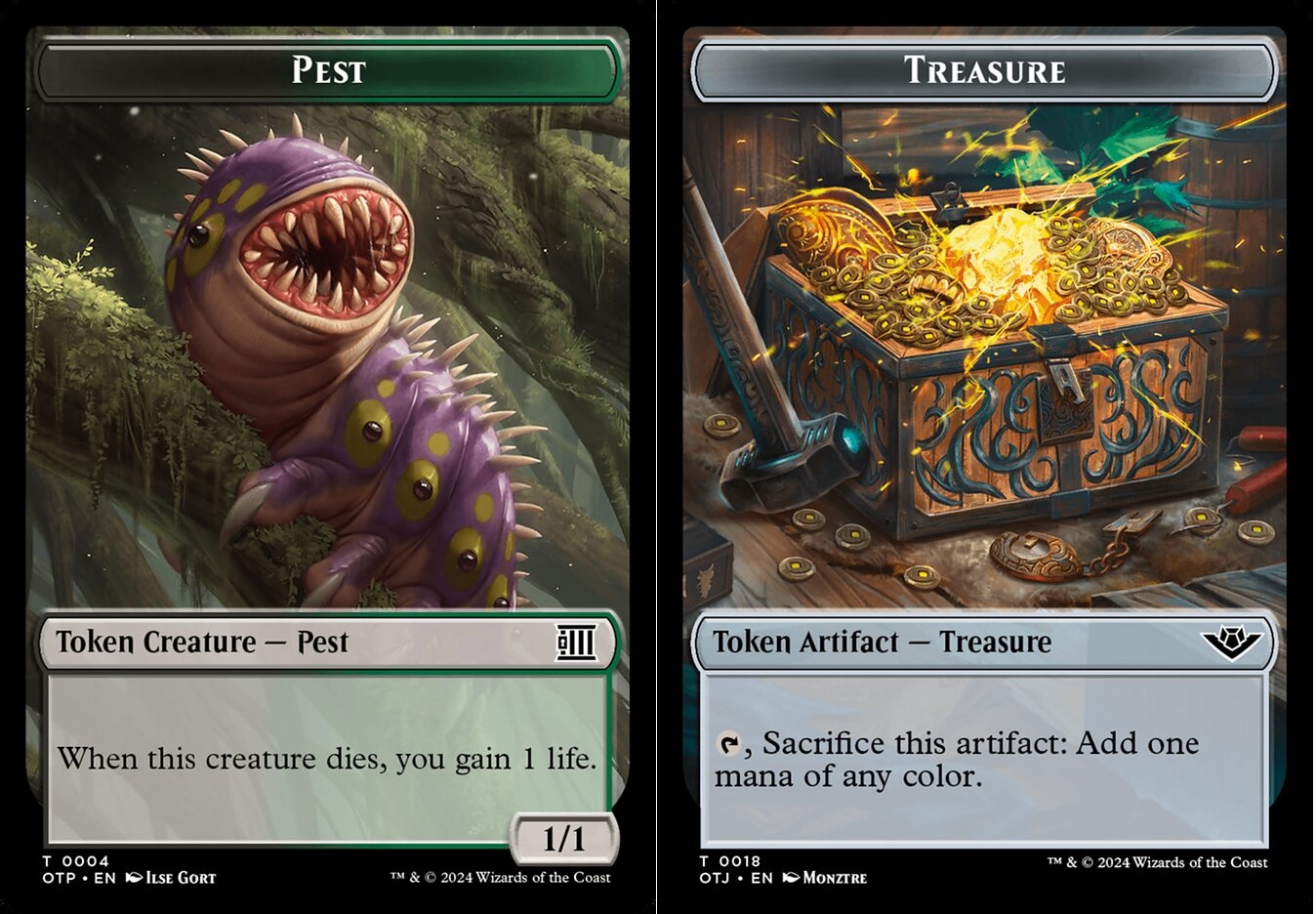 Pest Token // Treasure Token - Foil