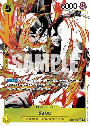 Sabo - ST13-008 - SR - Alternate Art - Foil