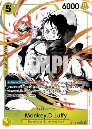 Monkey.D.Luffy - ST13-015 - SR - Alternate Art - Foil