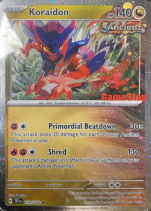 Koraidon - 119/162 - Gamestop Promo