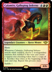 Calamity, Galloping Inferno - Foil - Prerelease Promo