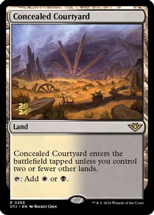 Concealed Courtyard (OTJ) - Foil - Prerelease Promo