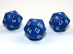 Countdown 30mm d20 Blue/white