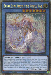 Saffira, Divine Dragon of the Voiceless Voice - LEDE-EN034 - Quarter Century Secret Rare - 1st Edition