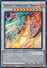 Sangenpai Transcendent Dragion - LEDE-EN040 - Super Rare - 1st Edition