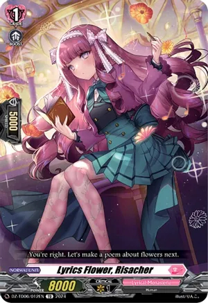 Lyrics Flower, Risacher - DZ-TD06/012EN - TD