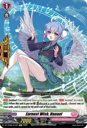 Earnest Wish, Hanael - DZ-TD06/013EN - TD