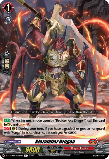 Blazembar Dragon - DZ-BT01/081EN - C