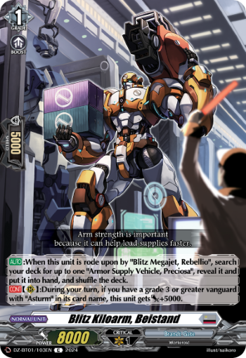 Blitz Kiloarm, Beistand - DZ-BT01/103EN - C