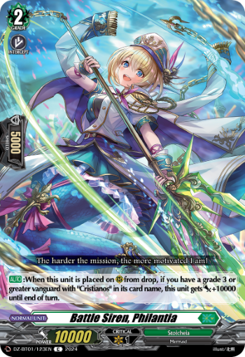 Battle Siren, Philantia - DZ-BT01/123EN - C