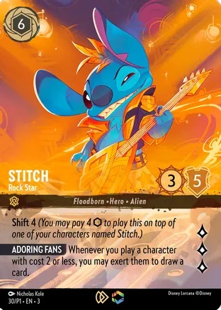Stitch - Rock Star - 30/P1 - Holofoil