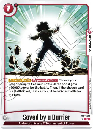 Saved by a Barrier - FB02-033 - R - Holofoil