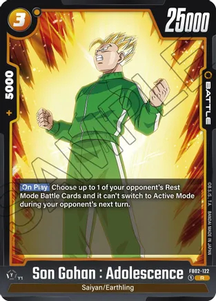Son Gohan : Adolescence - FB02-122 - R - Holofoil