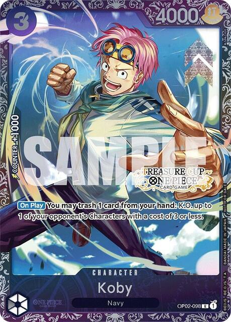 Koby - OP02-098 - P (Treasure Cup) - Foil