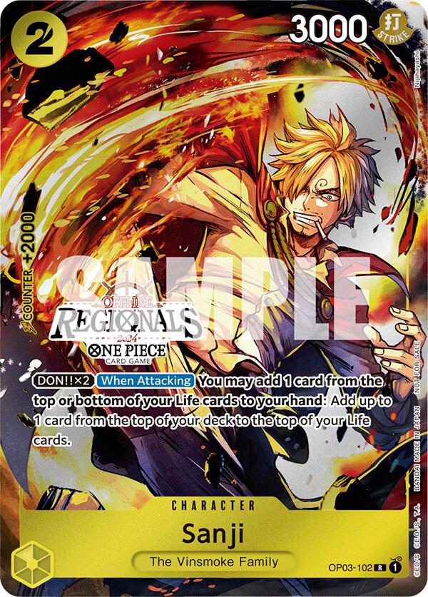 Sanji - OP03-102 - P (Offline Regional 2024) (Participant)