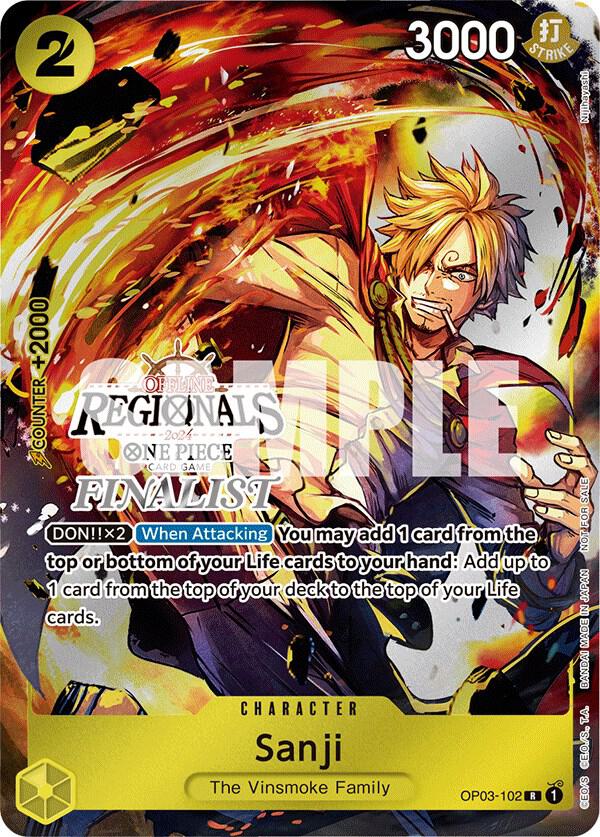 Sanji - OP03-102 - P (Offline Regional 2024) (Finalist)