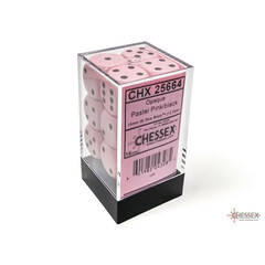 Chessex 12-Die Set (25664) - Pastel Pink/Black