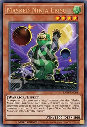 Masked Ninja Ebisu - LART-EN064 - Ultra Rare - Limited Edition