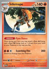 Infernape - 033/167 - Rare - Holo