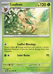 Leafeon - 011/167 - Uncommon - Reverse Holo