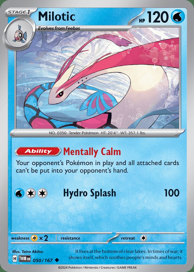 Milotic - 050/167 - Uncommon - Reverse Holo