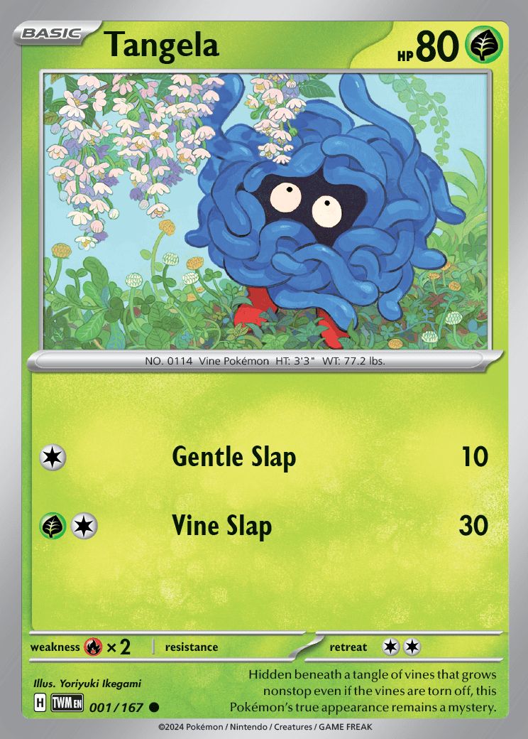 Tangela - 001/167 - Common - Reverse Holo