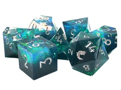 Old School 7-Die Sharp Edged Set - Emerald Forest
