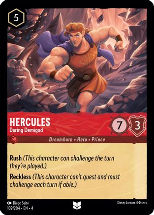 Hercules - Daring Demigod - 109/204 - Uncommon - Cold Foil