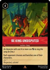 Be King Undisputed - 129/204 - Rare - Cold Foil